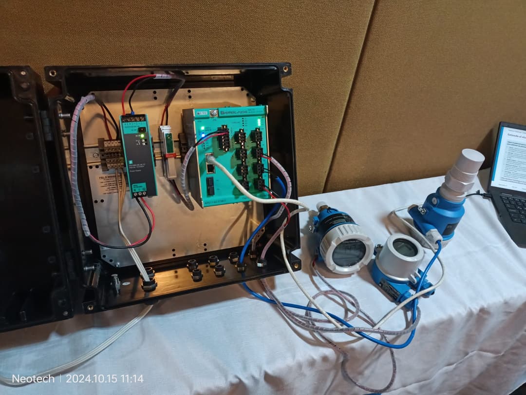 Configuración avanzada de sensores Endress+Hauser.